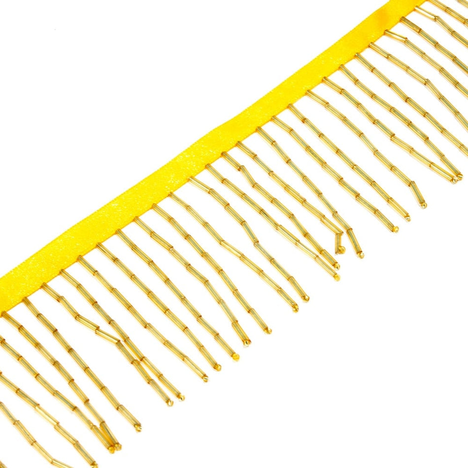 Bugle Bead Tassel Trim - 6.4cm / 2.5"