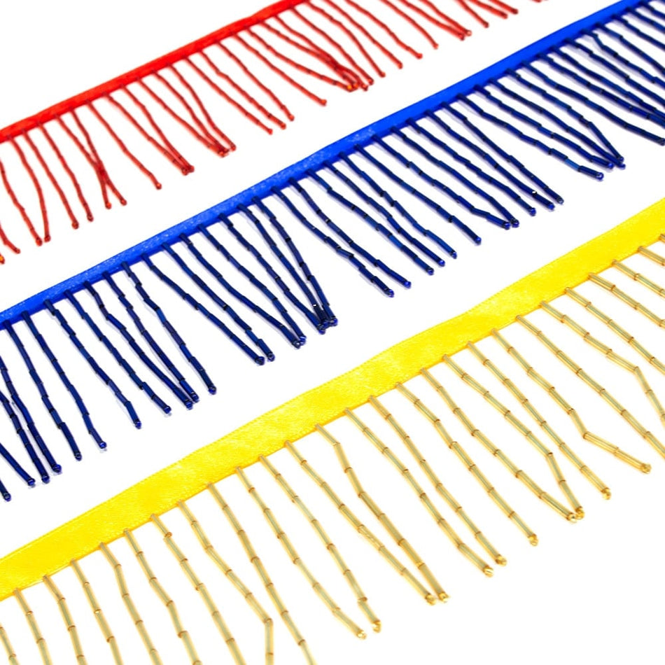 Bugle Bead Tassel Trim - 6.4cm / 2.5"