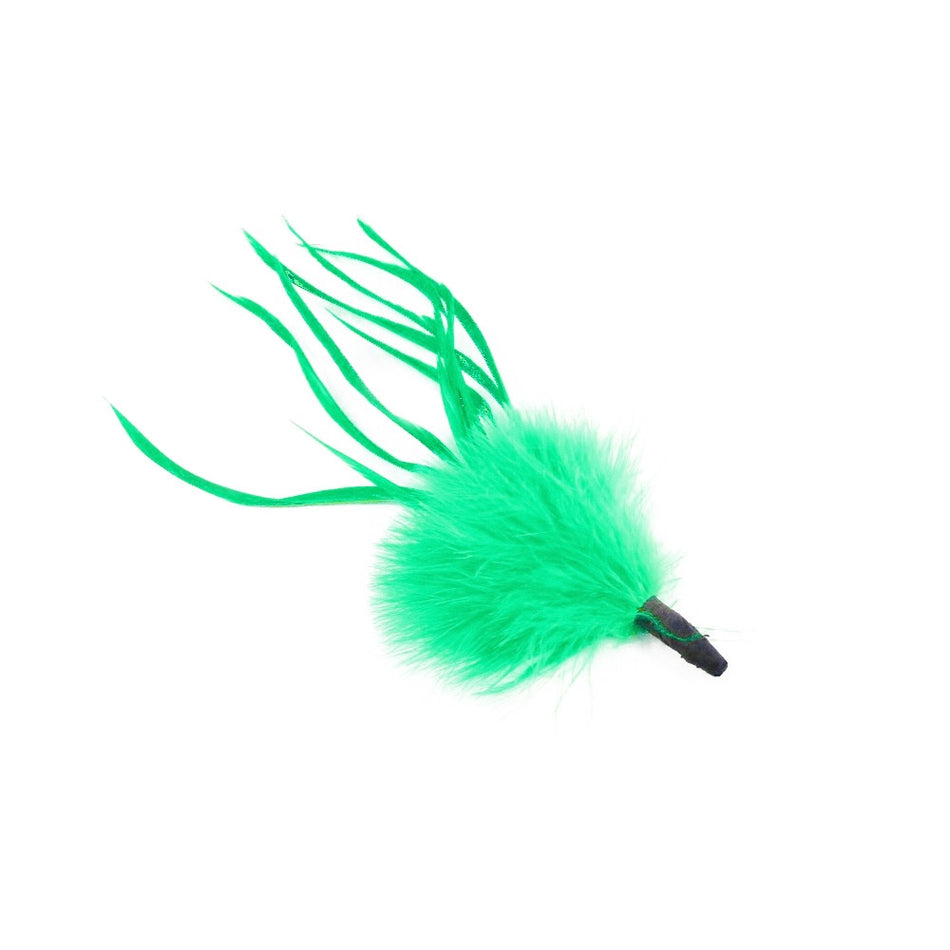 Marabou Tuft Feather Bunch w Spiky Biot