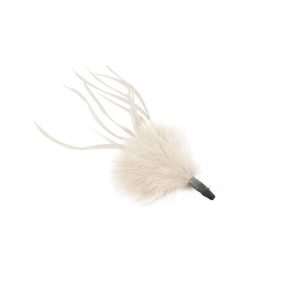 Marabou Tuft Feather Bunch w Spiky Biot