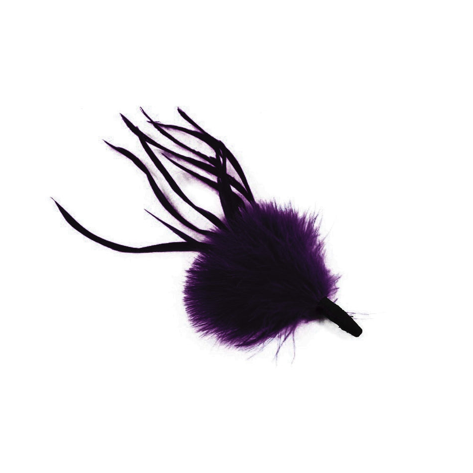 Marabou Tuft Feather Bunch w Spiky Biot