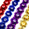 Camellia Flower Sequin Trim w Beaded Centre