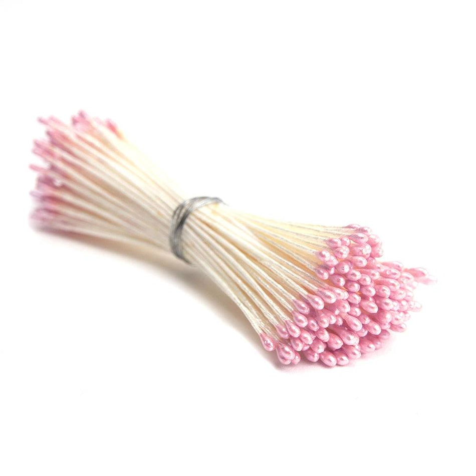 Flower Vintage Style Petite Stamens - Pearl Finish