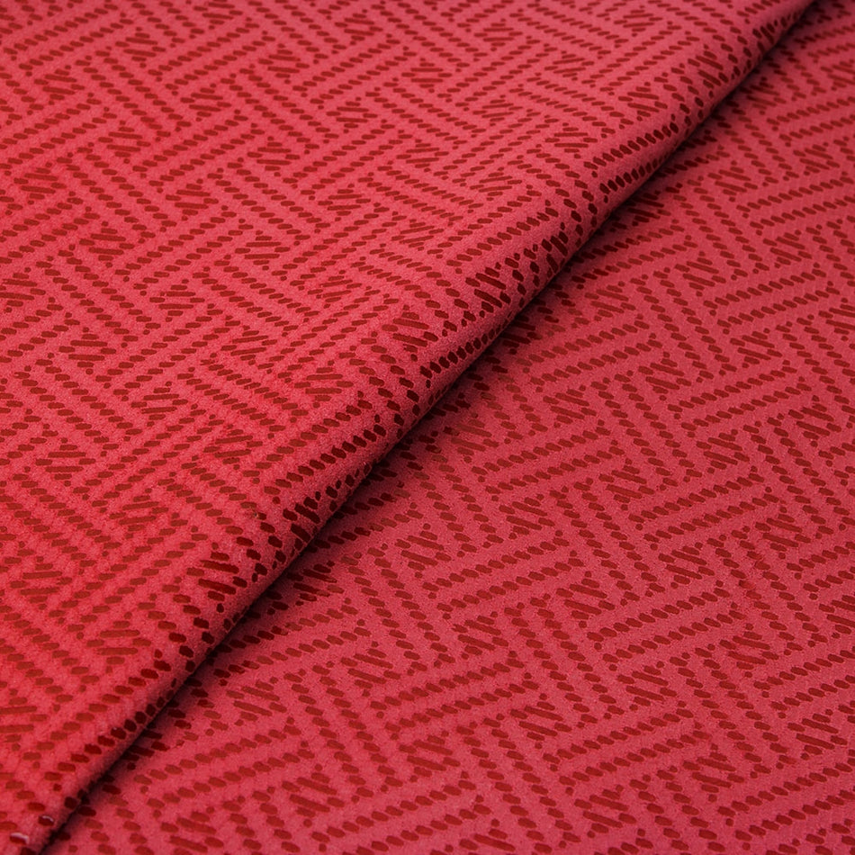 Suede Leather w Crosshatch Print