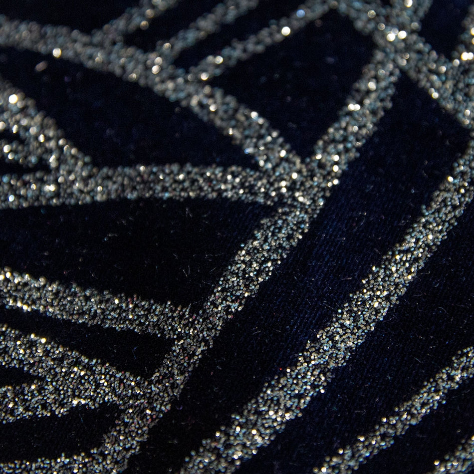 Glitter Chaos Stretch Velvet Fabric