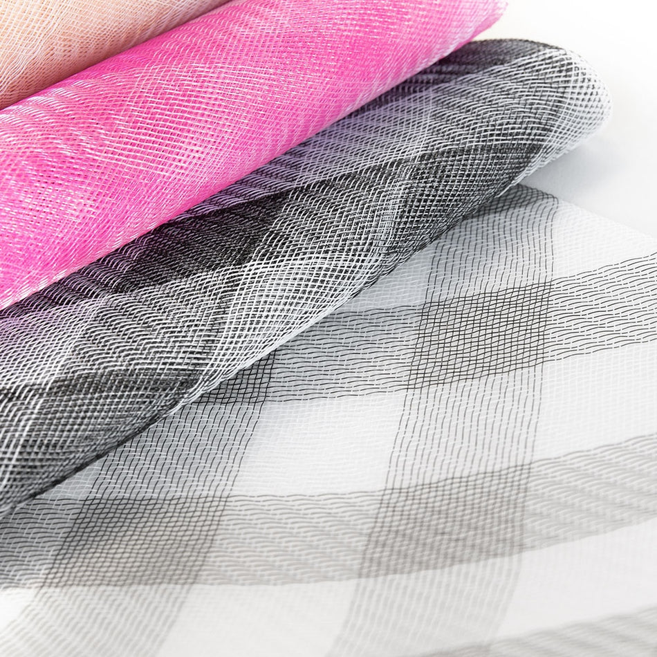 Crinoline 6" / 15cm - Check & Crosshatch Pattern