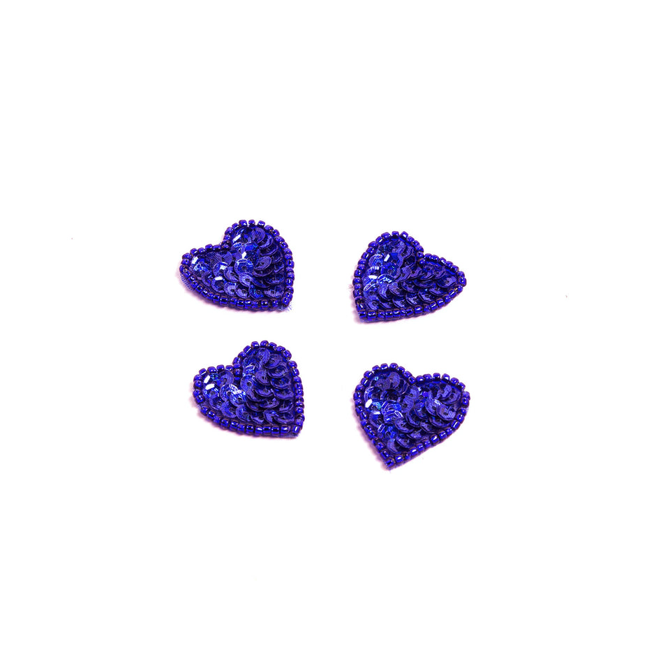 Heart Sequin & Beaded Motif