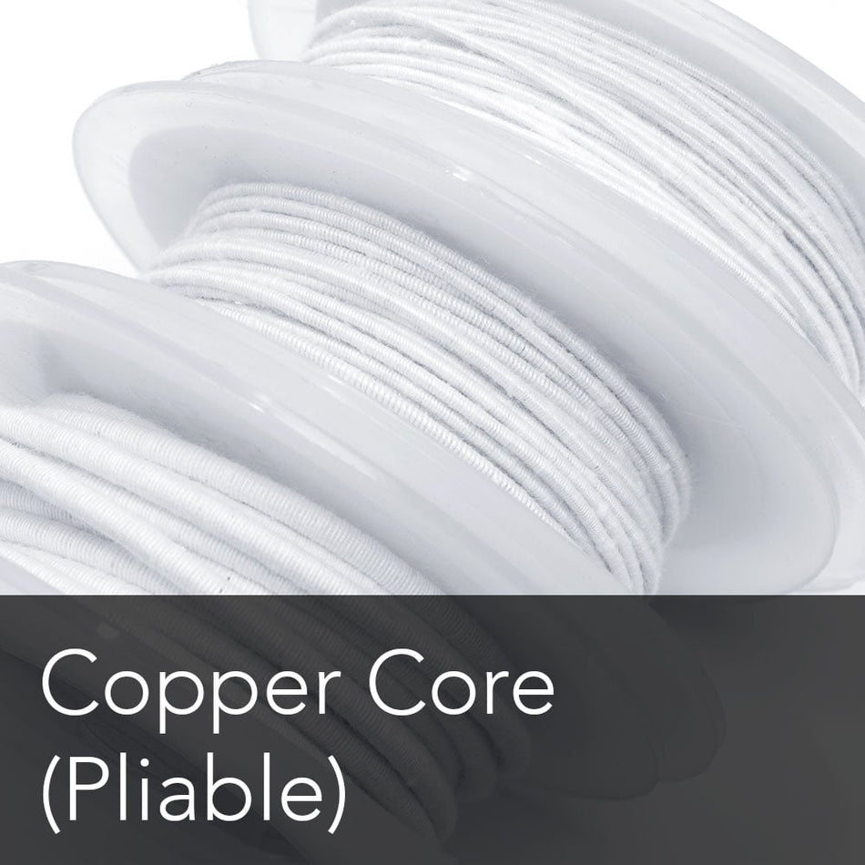 Cotton Covered Wire - Copper Core - Pliable