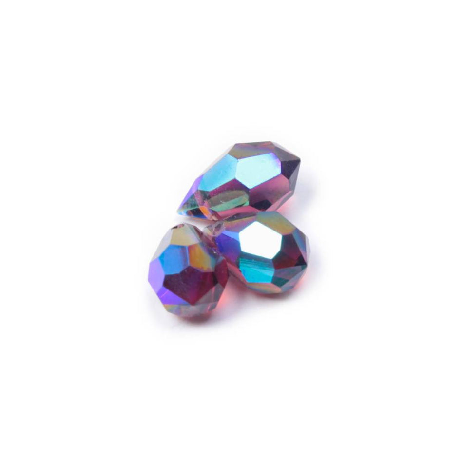 Preciosa Glass Briolette Faceted Teardrop Bead - 10x6mm (3 Pack)