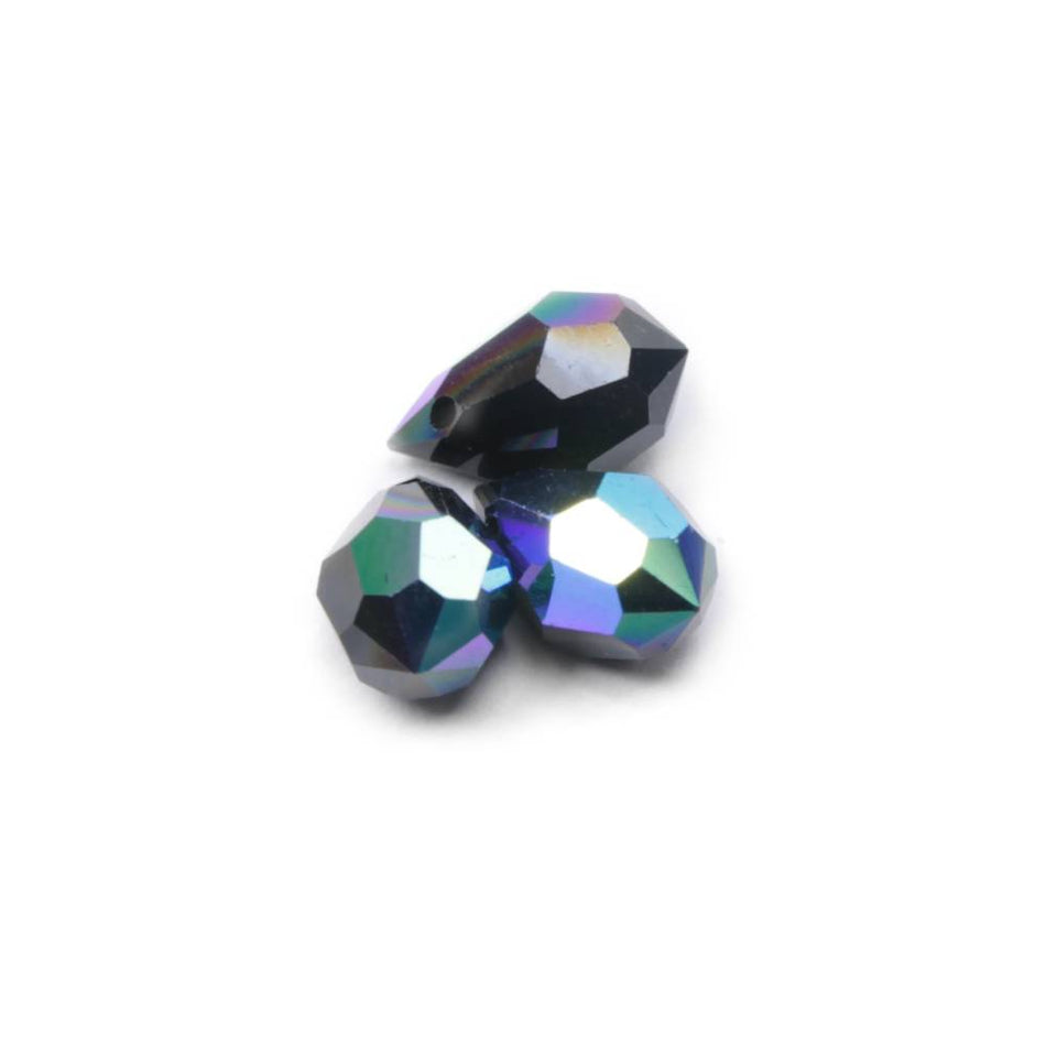 Preciosa Glass Briolette Faceted Teardrop Bead - 10x6mm (3 Pack)