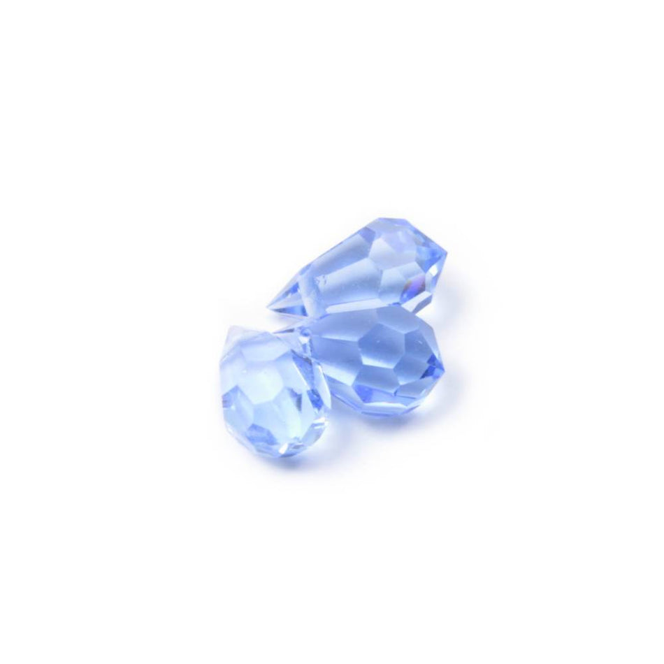 Preciosa Glass Briolette Faceted Teardrop Bead - 10x6mm (3 Pack)