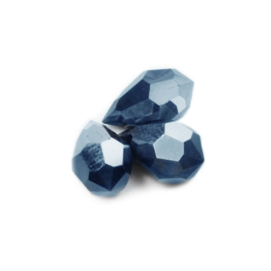 Preciosa Glass Briolette Faceted Teardrop Bead - 10x6mm (3 Pack)
