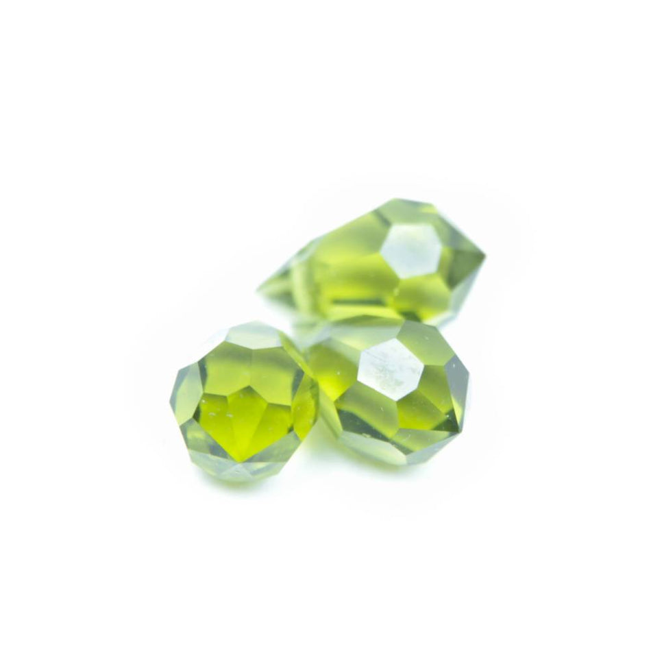 Preciosa Glass Briolette Faceted Teardrop Bead - 10x6mm (3 Pack)