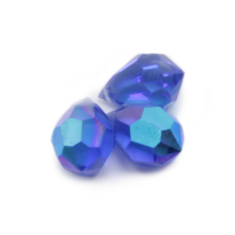 Preciosa Glass Briolette Faceted Teardrop Bead - 10x6mm (3 Pack)