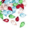 Preciosa Glass Briolette Faceted Teardrop Bead - 15x9mm (3 Pack)