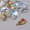 Preciosa Glass Briolette Faceted Teardrop Bead - 18x9mm (3 Pack)