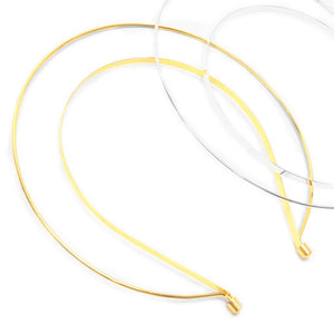 Halo/Crown Double-Band Alice Headband - Metal - 1mm