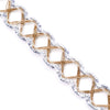 Metallic Lurex Criss-Cross Diamond Braid