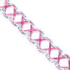 Metallic Lurex Criss-Cross Diamond Braid