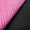 Suede Leather w Crosshatch Print