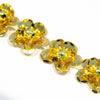 Daisy Flower Sequin  Trim w Beaded Centre