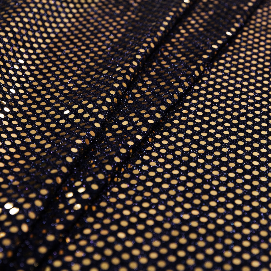 Disco Round Sequins on Mesh Net w Lurex - 3mm