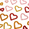 Diamante & Beaded Hearts Motif (Pair)