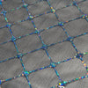 Holographic Diamante Stretch Mesh