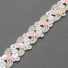 Zig-Zag Sequin & Ric-Rac Cord Trim w Tinsel Braid