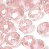 Glass Round Rondelle Faceted Beads - 7x8mm (36 Pack)