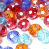 Glass Round Rondelle Faceted Beads - 7x8mm (36 Pack)