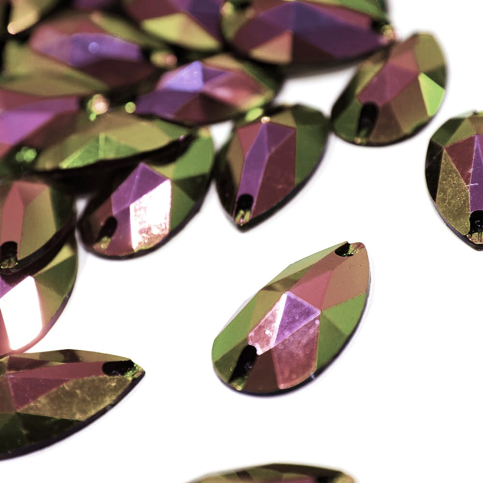 Teardrop/Pear Resin Sew-On Rhinestones