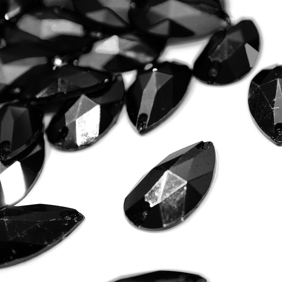 Teardrop/Pear Resin Sew-On Rhinestones