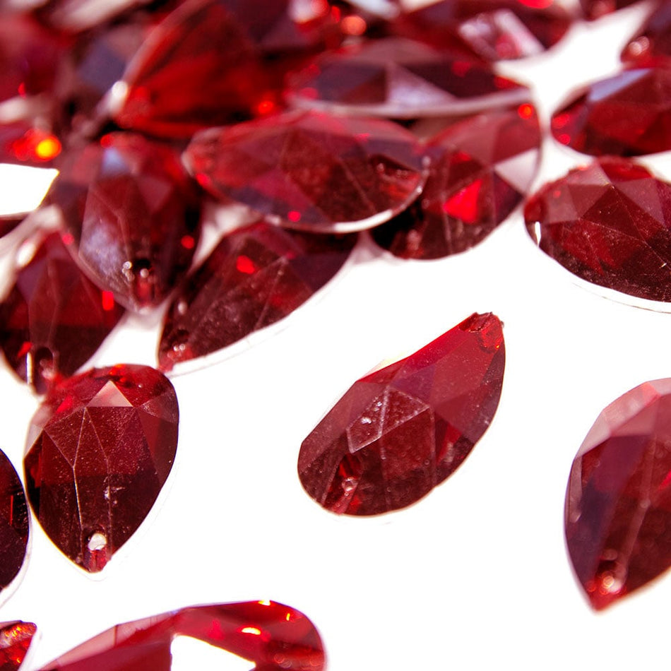 Teardrop/Pear Resin Sew-On Rhinestones