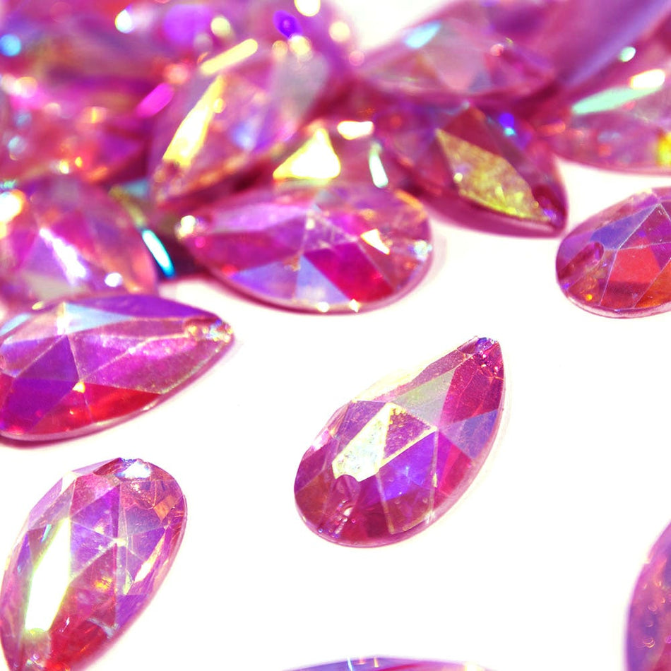 Teardrop/Pear Resin Sew-On Rhinestones