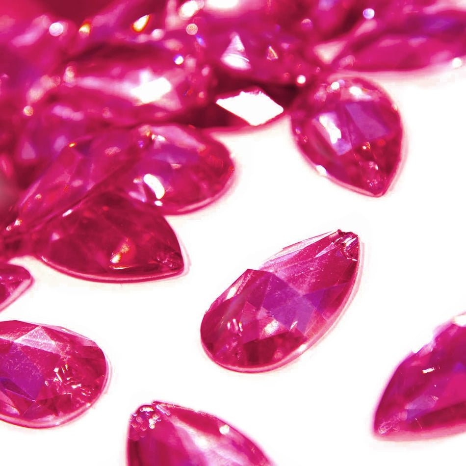 Teardrop/Pear Resin Sew-On Rhinestones