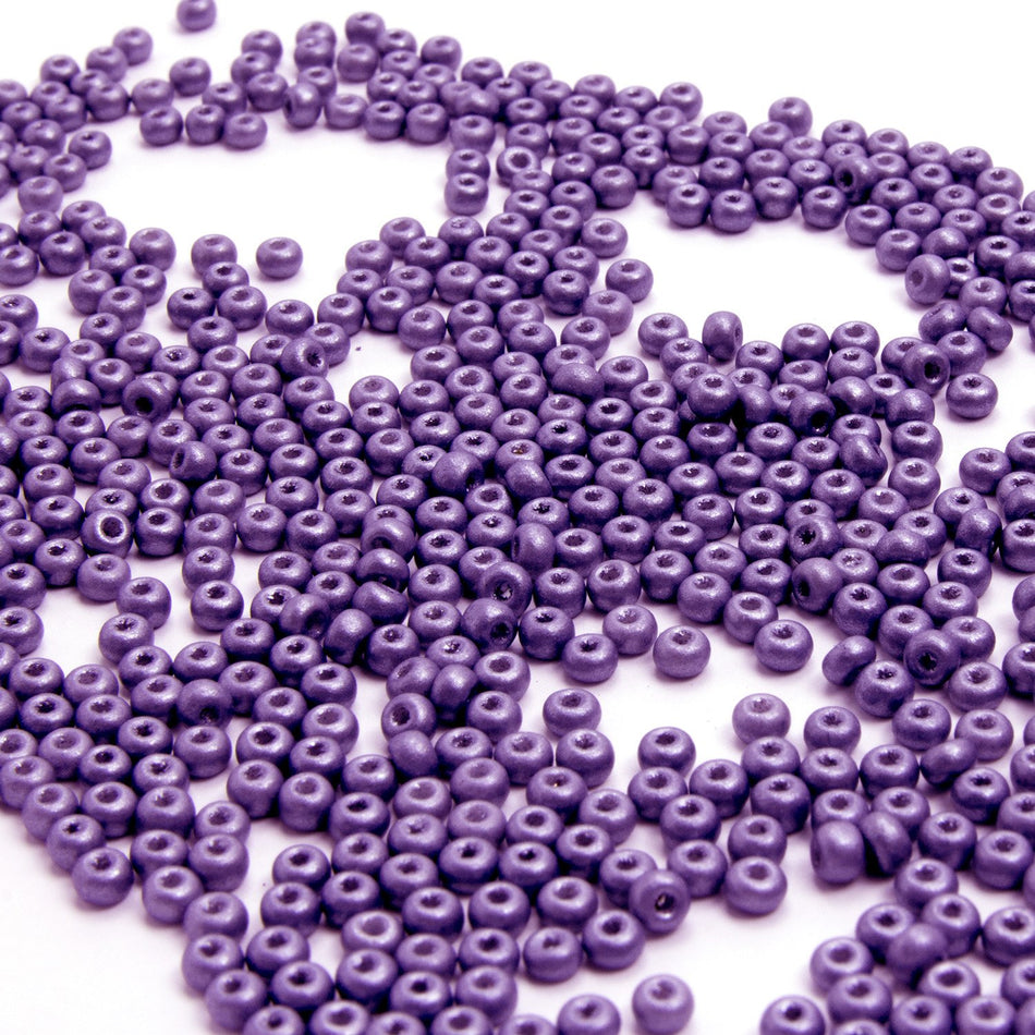 Opaque Round Glass Seed Beads - 8/0 3mm