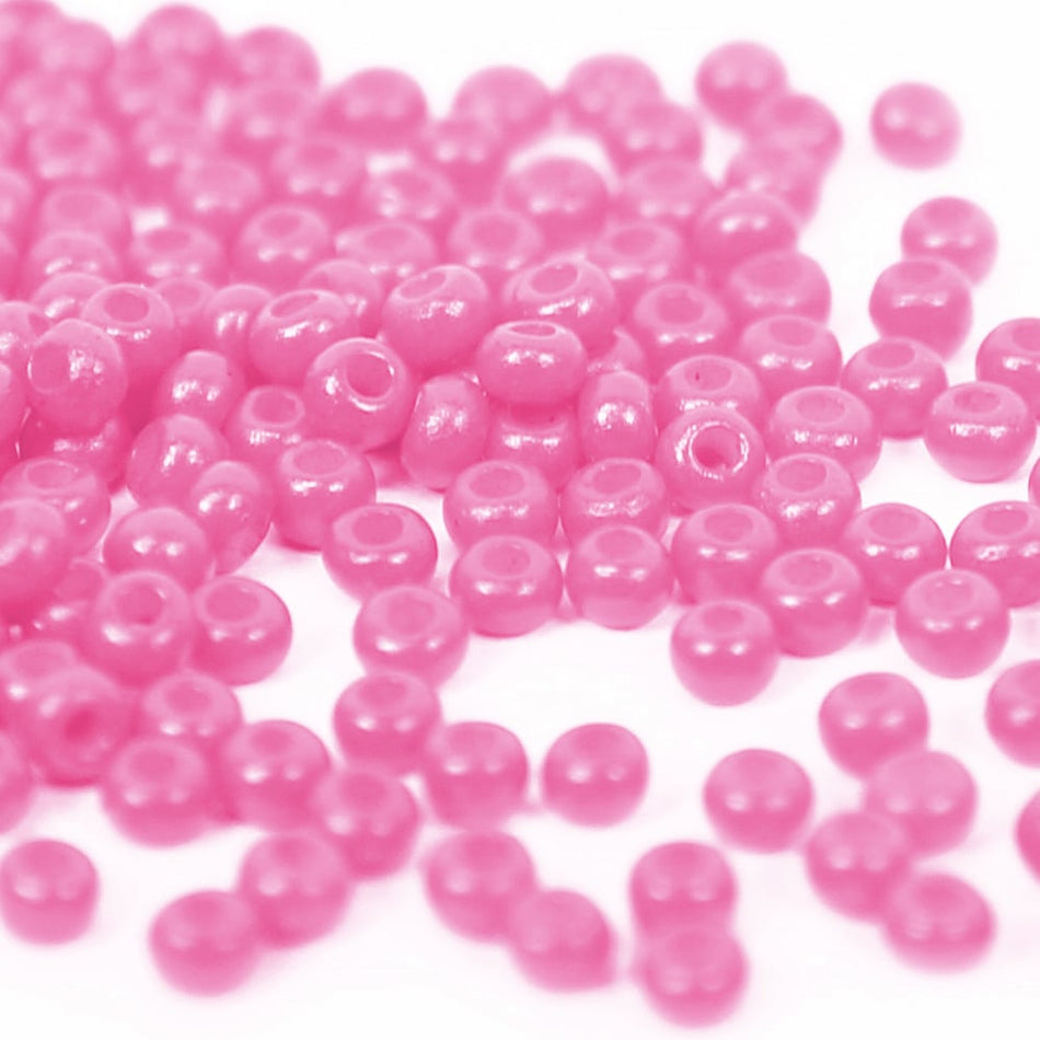 Opaque Round Glass Seed Beads - 8/0 3mm