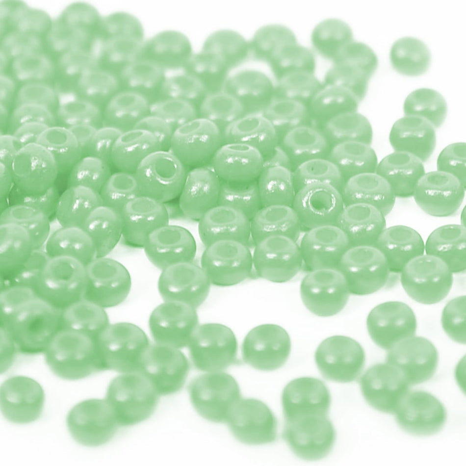 Opaque Round Glass Seed Beads - 8/0 3mm