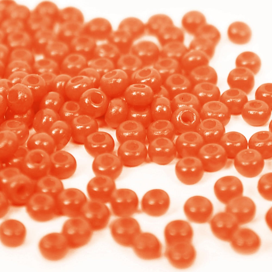 Opaque Round Glass Seed Beads - 8/0 3mm