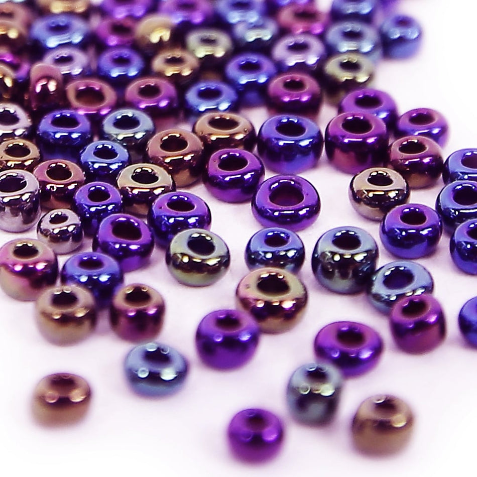 Opaque Round Glass Seed Beads - 8/0 3mm