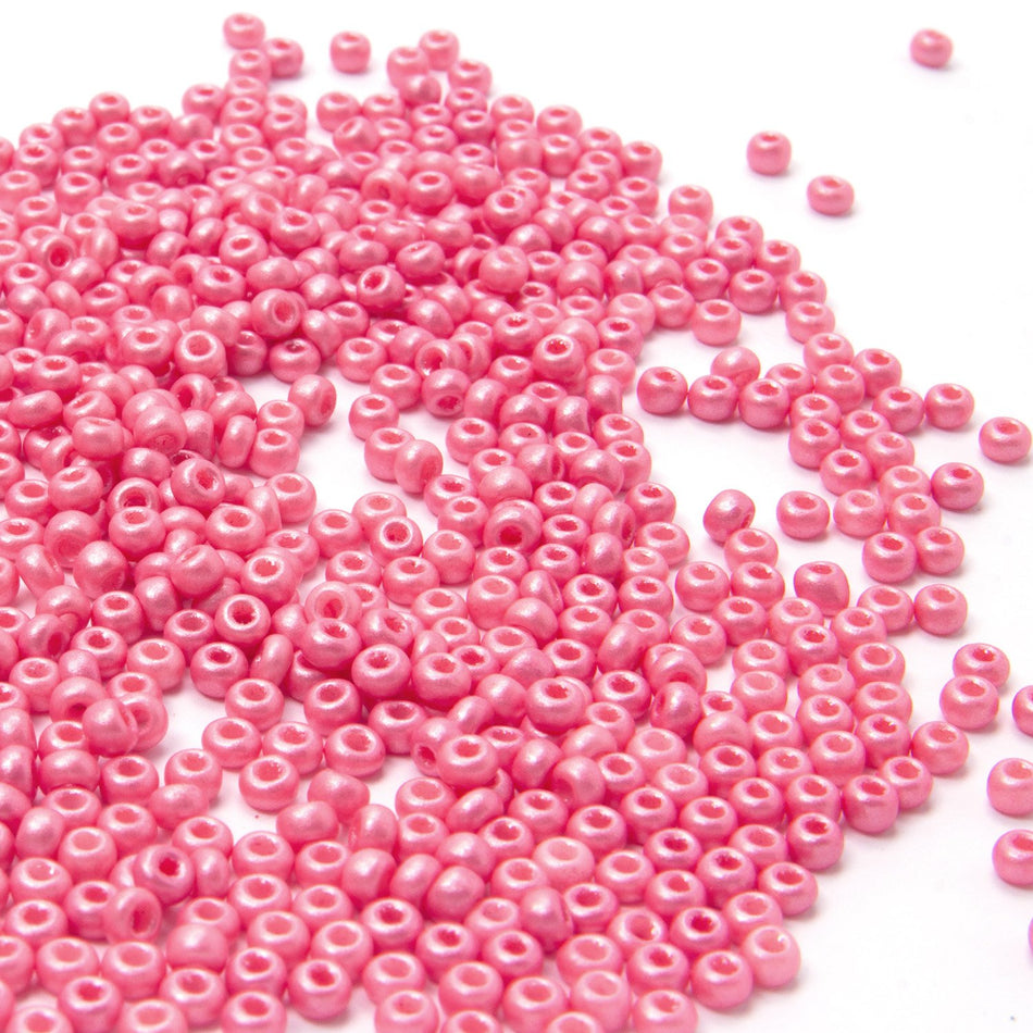 Opaque Round Glass Seed Beads - 8/0 3mm