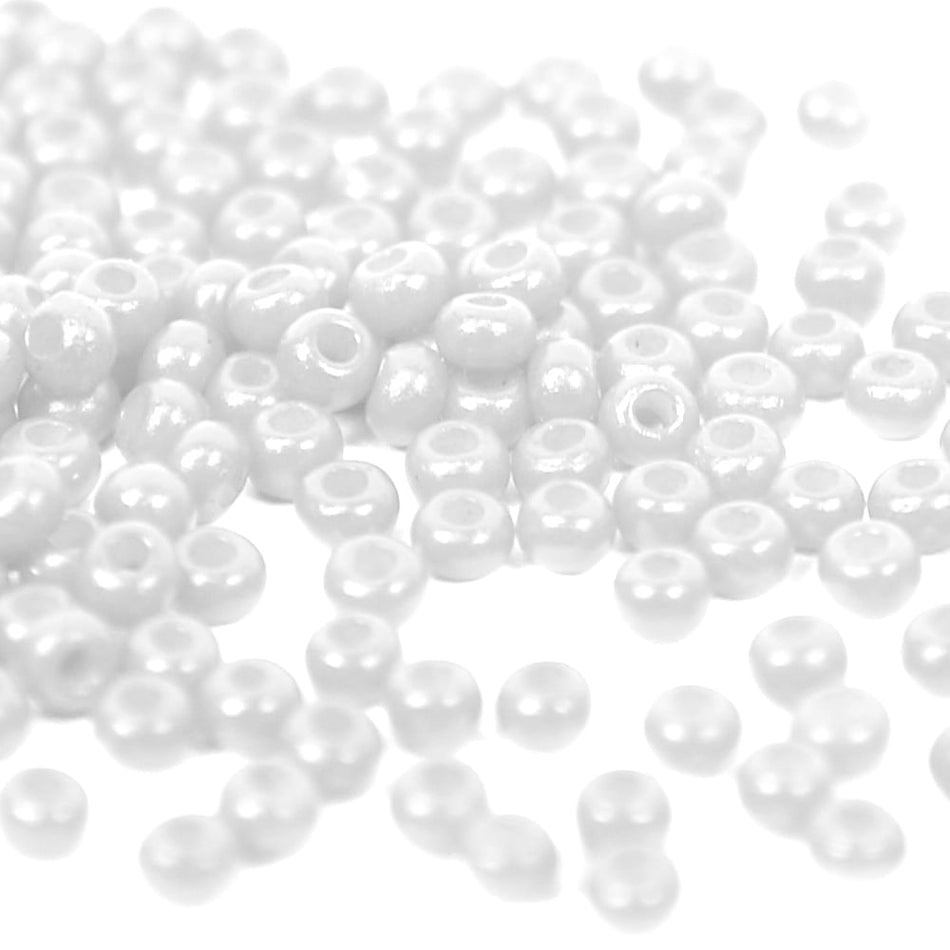Opaque Round Glass Seed Beads - 8/0 3mm