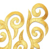 Fleur Swirl (Left & Right) Royal Swirl Iron-On Embroidered Motif (Pair)