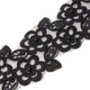 Floral Daisies w Sequin & Beading Embroidered Trim