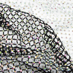 Diamante Fishnet Stretch Mesh