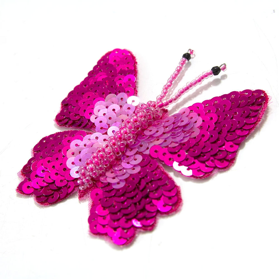 Butterfly Sequin & Beaded Motif