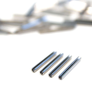 Wire Ferrules - Crimp Joiners w Slit - Silver