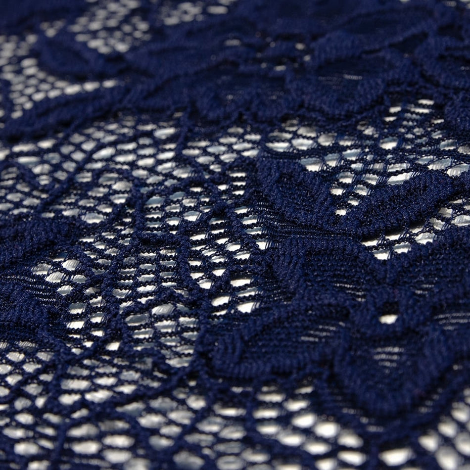 Floral Honeycomb Stretch Lace