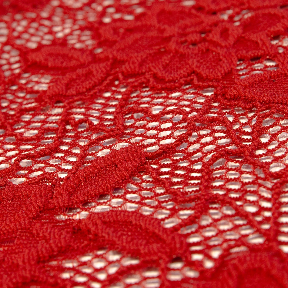 Floral Honeycomb Stretch Lace